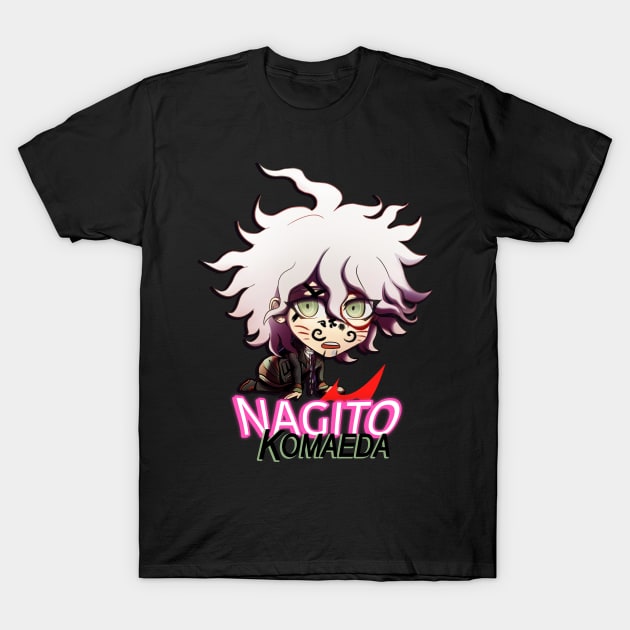 DANGAN RONPA! Chibi Marked Komaeda T-Shirt by Angsty-angst